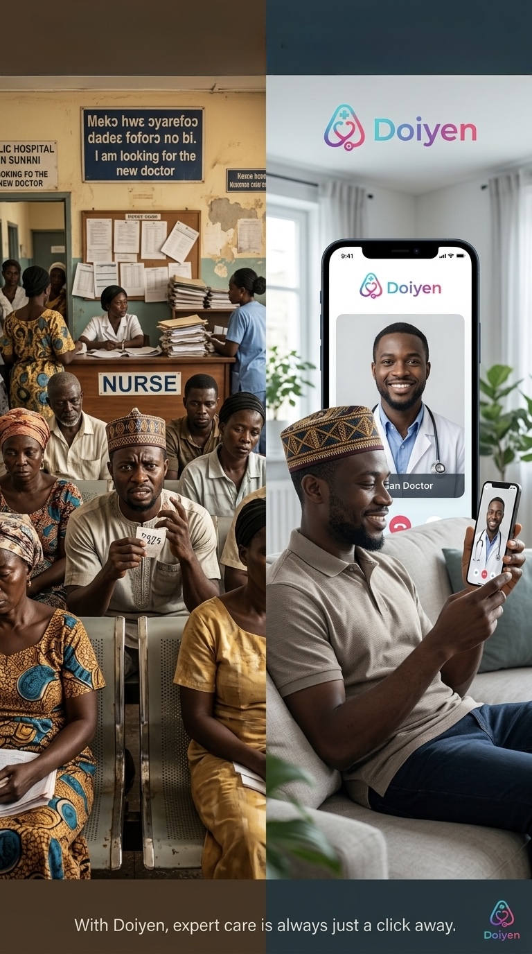 Patient receiving a digital prescription on Doiyen